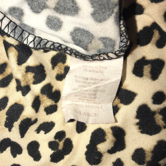 Cheetah High Neck Sleeveless Top (2 for $7) - Picture 3 of 3